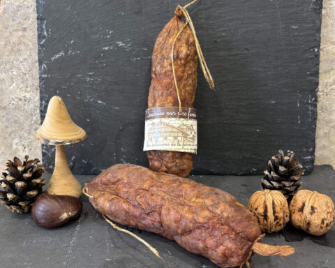 Saucisse sèche fumée  Bouheret